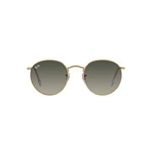 Ray-Ban Rb3447 Round Metal Sunglasses, Gold/Grey Gradient, 53 mm for $195