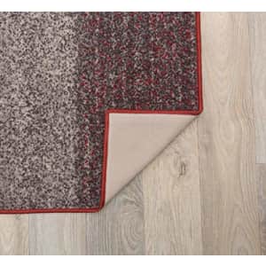 Rugshop Modern Boxes Design Non-Slip (Non-Skid) Area Rug 5 X 7 (5' 3" X 7' 3") Red for $64