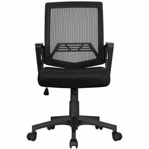 Yaheetech Office Desk Chair Mesh Computer Chair Rolling Executive Chair Mid Back Adjustable Desktop for $43