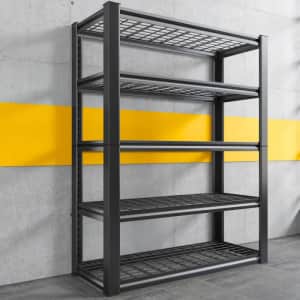 Reibii 5-Tier Adjustable Metal Utility Shelves for $105