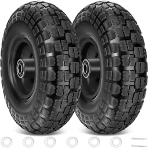 Ticonn 10" Replacement Rubber Tire 2-Pack for $19