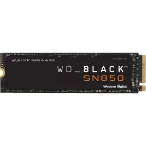 WD Black SN850 1TB Gaming SSD for $150