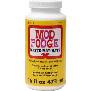 Mod Podge 16-oz. Waterbase Sealer, Glue, and Finish for $4 Mod Podge 16-oz. Waterbase Sealer, Glue, and Finish for $4