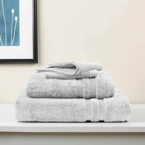 Mainstays Performance Solid 6-Piece Towel Set for $8