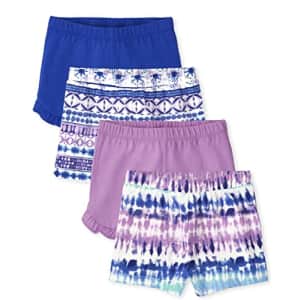 The Children's Place Baby and Toddler Girls Fashion Shorts, Patterned/AZUREOUS/Frozen DYE/Electric for $17 The Children's Place Baby and Toddler Girls Fashion Shorts, Patterned/AZUREOUS/Frozen DYE/Electric for $17