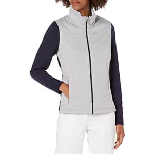 Cutter & Buck Women's CB Weathertec Cora Quilted Sweater Jacket, Liberty Navy, XXLarge for $63
