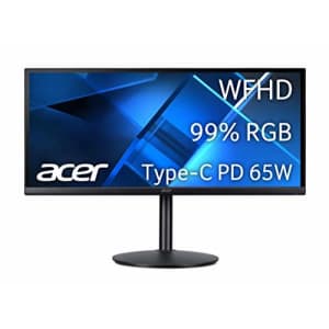 Acer CB292CU bmiipruzx 29" UltraWide FHD (2560 x 1080) IPS Zero Frame Professional OfficeMonitor | for $170