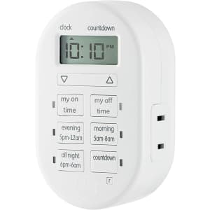 MyTouchSmart 1-Outlet Indoor Digital Timer for $10