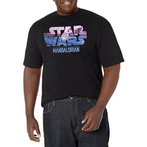 STAR WARS Big & Tall Mandalorian Child Logo Fill Men's Tops Short Sleeve Tee Shirt, Black, 4X-Large for $8 STAR WARS Big & Tall Mandalorian Child Logo Fill Men's Tops Short Sleeve Tee Shirt, Black, 4X-Large for $8