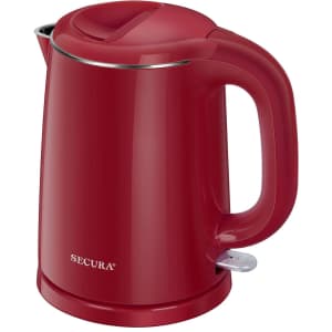 Secura 1-Liter Stainless Steel Double Wall Electric Kettle for $20 Secura 1-Liter Stainless Steel Double Wall Electric Kettle for $20