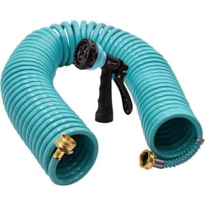 Automan 50-Foot Recoil Garden Water Hose for $26