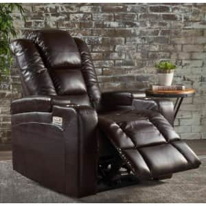 GDF Studio Everette Leather Power Recliner With Storage, Cup Holder, & USB Charger for $407 GDF Studio Everette Leather Power Recliner With Storage, Cup Holder, & USB Charger for $407