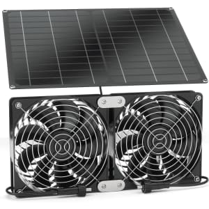 JonterKing Solar Powered Dual Fan Kit for $24