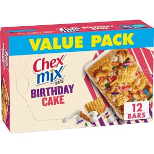 Chex Mix Birthday Cake Snack Bar 12-Pack for $4.49 via Sub & Save