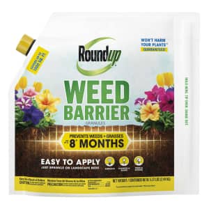 Roundup 5.37-lb. Weed Barrier Granules Bag for $13