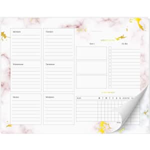 Zicoto Weekly Planner & Habit Tracker Pad for $10