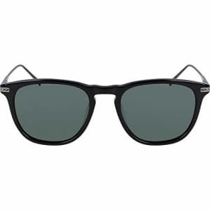 Nautica Men's N6244S Square Sunglasses, Black/Solid G15 Polarized, 52 mm for $35