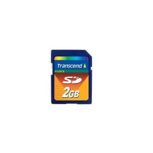 Transcend 2 GB SD Flash Memory Card (TS2GSDC) 2GB SD Memory Card, Transcend Secure Digital Memory for $25