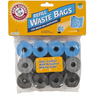 Petmate Arm & Hammer 180-Count Disposable Pet Waste Bags for $7