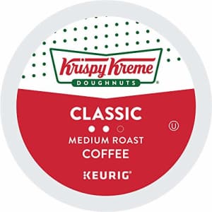 Krispy Kreme Classic, Single-Serve Keurig K-Cup Pods, Medium Roast Coffee, 12 Count (Pack of 6) for $32 Krispy Kreme Classic, Single-Serve Keurig K-Cup Pods, Medium Roast Coffee, 12 Count (Pack of 6) for $32