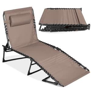 Best Choice Products Patio Chaise Lounge Chair, Outdoor Portable Folding in-Pool Recliner for Lawn, for $65 Best Choice Products Patio Chaise Lounge Chair, Outdoor Portable Folding in-Pool Recliner for Lawn, for $65