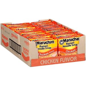 Maruchan Ramen Chicken, 3.0 Oz, Pack of 24 for $7
