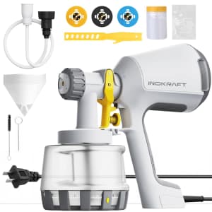 InoKraft 1,200ML HVLP Paint Sprayer w/ 3 Nozzles for $49
