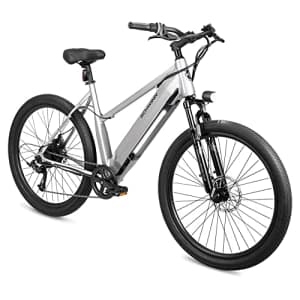 Schwinn Marshall Adult Electric Hybrid Bike, Small/Medium Step-Thru Frame, 7 Speed, 27.5-Inch for $1,120