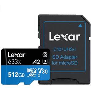 Lexar 633x 512GB microSDXC UHS-I Card for $52 w/Prime Lexar 633x 512GB microSDXC UHS-I Card for $52 w/Prime