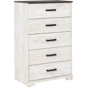 Signature Design by Ashley Shawburn 5-Drawer Chest for $163 Signature Design by Ashley Shawburn 5-Drawer Chest for $163