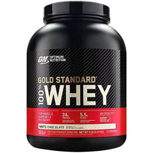 Optimum Nutrition Gold Standard 100% Whey Protein Powder, White Chocolate, 5 Pound (Packaging May for $85