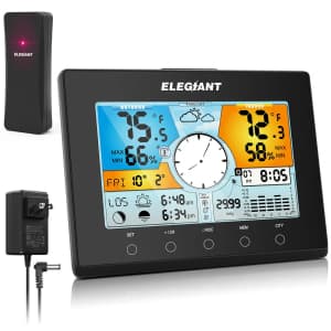 Elegiant Digital Indoor Outdoor Weather Station for $20 Elegiant Digital Indoor Outdoor Weather Station for $20