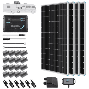 Renogy 400W 12V Mono Solar Panel RV Kit w/ 30A Charge Controller for $580