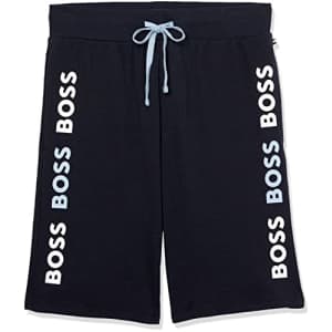 BOSS Men's Repeat Logo Cotton Shorts, Stark Navy, XXL for $57