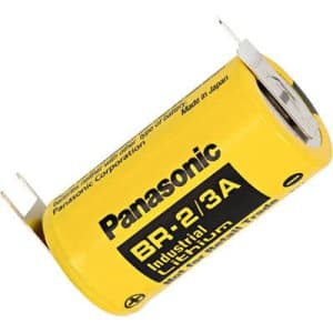 PANASONIC BATTERIES BR-2/3AE2SP BATTERY, LITHIUM, 3V, 2/3A (1 piece) for $25