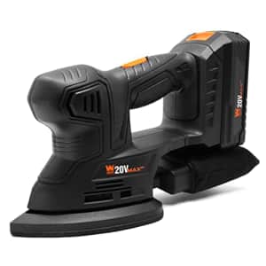 WEN Cordless Palm Sander with 20V Max 2.0 Ah Lithium-Ion Battery and Charger (20401) Black for $47