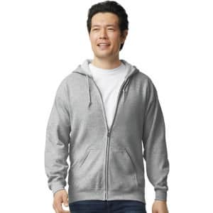 Gildan Men's Fleece Zip Hooded Sweatshirt for $9