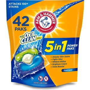 Arm & Hammer Plus Oxi Clean Concentrated Laundry Detergent 42-Pack for $6.38 via Sub & Save