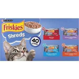 Purina Friskies Wet Cat Food Variety 40-Pack for $24 via Sub & Save