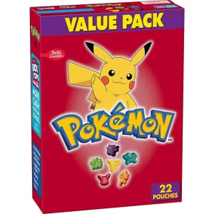 Pokemon Fruit-Flavored Treat Pouches 22-Pack for $4