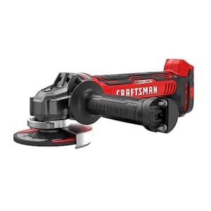 CRAFTSMAN V20 Cordless Angle Grinder, 4-1/2 inch, Bare Tool Only (CMCG451B) for $97