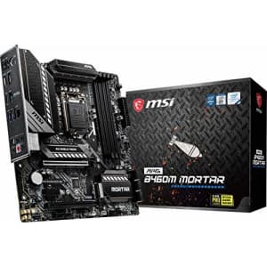MSI MAG B460M Mortar Gaming Motherboard (mATX, 10th Gen Intel Core, LGA 1200 Socket, DDR4, CFX, for $100 MSI MAG B460M Mortar Gaming Motherboard (mATX, 10th Gen Intel Core, LGA 1200 Socket, DDR4, CFX, for $100