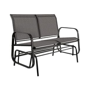 Amazon Basics Outdoor 2-Person Patio Sling Glider Chair - Black for $156