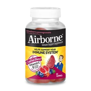 Airborne 750mg Vitamin C Gummies For Adults, Immune Support Supplement with Powerful Antioxidants for $16 Airborne 750mg Vitamin C Gummies For Adults, Immune Support Supplement with Powerful Antioxidants for $16
