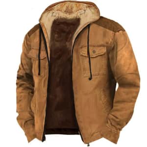 Men's Full Zip Fleece Jacket for $20