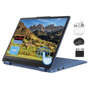 Lenovo IdeaPad 2024 Newest Flex 3i Chromebook 2-in-1 Convertible Laptop, Quad Core Intel N100, for $279