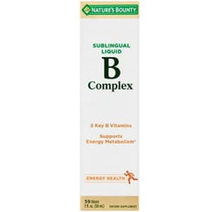 Nature's Bounty Vitamin B Complex Sublingual Liquid 2 oz ( Pack of 4) for $36