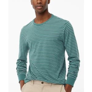 J.Crew Factory Men's Striped Washed Jersey Tee for $10