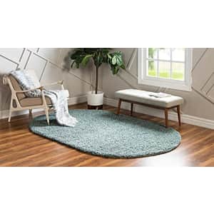 Unique Loom Solo Solid Shag Collection Area Modern Plush Rug Lush & Soft, 5' 0 x 8' 0, Slate Blue for $59 Unique Loom Solo Solid Shag Collection Area Modern Plush Rug Lush & Soft, 5' 0 x 8' 0, Slate Blue for $59