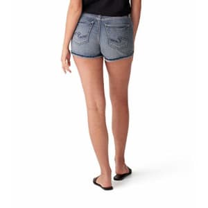 Silver Jeans Co. Women's Avery High Rise Shorts, Indigo, 33W for $40